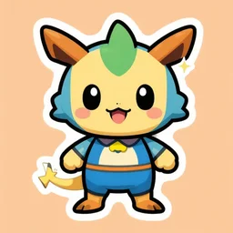 cute miss mascot lokhlass lokhlass lapras super hero sticker art, cronobreaker, beeple game icon