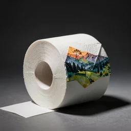 origami toilet paper roll