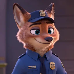 a film still from zootopia main character portrait anthro anthropomorphic wolf security guard head animal person fursona wearing suit and tie pixar disney animation sharp rendered in unreal engine 5 key art by greg rutkowski bloom dramatic lighting modeling beginner render