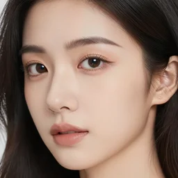 close - up portrait of beautiful female face