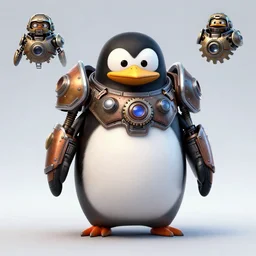 fnaf animatronic, concept art, penguin, gear of wars