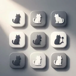 Software icons for cat dating