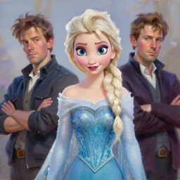 princess elsa, robopunk, oil painting, sunlit, paint texture, digital painting, highly detailed, artstation, sharp focus, illustration, concept art, ruan jia, charlie bowater, tom bagshaw, norman rockwell