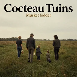 the cover to the new cocteau twins album titled'musket fodder'