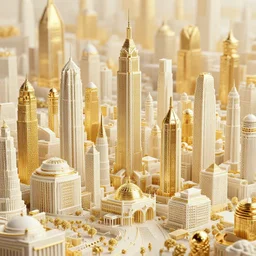 a beautiful city made of ivory and gold, highly intricate, digital art, very detailed, in the style of a weird and dark eerie liminal art nouveau flemish painting