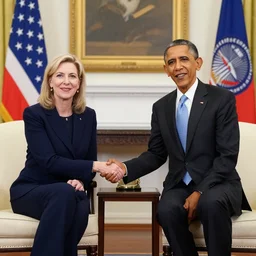 Katrín Jakobsdóttir meeting Obama