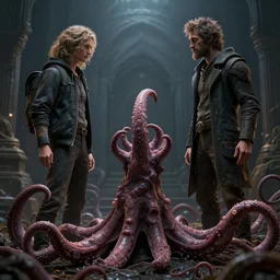 hyperrealistic dslr film still of touched by his noodly appendage by arne niklas jansson, stunning 8 k octane comprehensive 3 d render, inspired by istvan sandorfi & greg rutkowski & unreal engine, perfect symmetry, dim volumetric cinematic lighting, extremely hyper - detailed, extremely lifelike attributes & lifelike texture, intricate, masterpiece, artstation, stunning