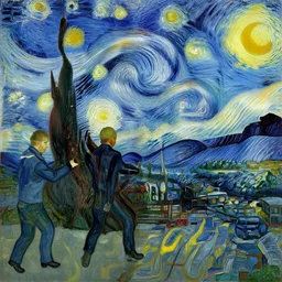 bank robbery by van gogh