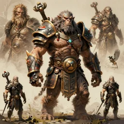 war beast concept, wearing tribal armor, beksinski, wayne barlowe, adrian smith fantasy art, the hobbit art, lord of the ring art, the witcher concept art, trending on artstation