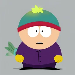 kanye as a fish in south park