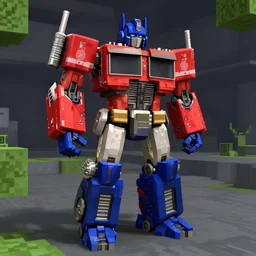 kanye west as a transformer robot in a raytracing minecraft test. nvidia rtx, 4 k, ultra settings