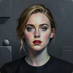 Elle Fanning in Rainbow Six picture by Sachin Teng, asymmetrical, dark vibes, Realistic Painting , Organic painting, Matte Painting, geometric shapes, hard edges, graffiti, street art:2 by Sachin Teng:4