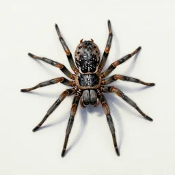 a detailed painting of a spider