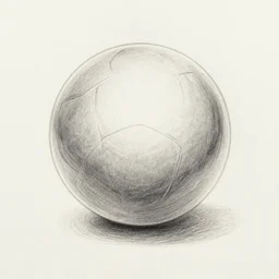 !!watercolour!! pencil drawing of a ball