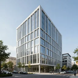 a building designed by Triptyque Architecture, 4k