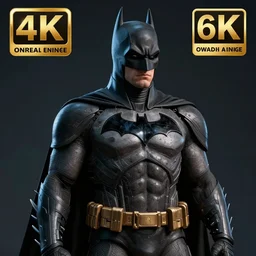 3 d render of batman, unreal engine 5, dslr, award winning, 8 k, octane beautifully detailed render, cold lighting, cinematic lighting, detailed photo, masterpiece, volumetric lighting, ultra realistic, highly detailed, high quality, lossless, photorealistic, trending