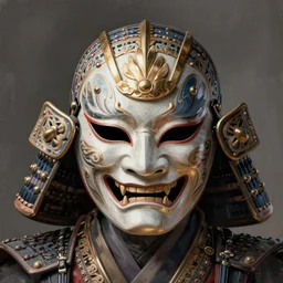 sentient samurai mask, inspired by luis rollo, intricate, elegant, volumetric lighting, scenery, digital painting, highly detailed, artstation, sharp focus, illustration, concept art, 8 k, ultra hd, ruan jia, steve mccurry, john berkey