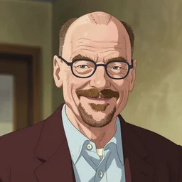 Walter White smiling, by Rumiko Takahashi