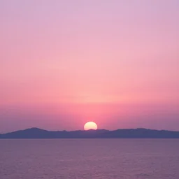 pink sunset, by akihito yoshida