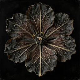 a flower made of veins and muscle tissue, elegant, dark, by fernando botero, by ambrosius benson, a touch of ( ( giuseppe arcimboldo ) ), realistic, zoomed out, epic composition