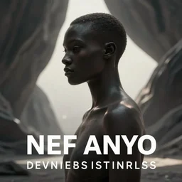 Nef Anyo in an dystopian advertisement for NFTs