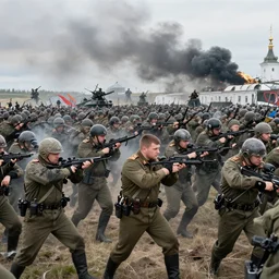 massive assault on russian front, ivan vladimirov, fedir krychevsky