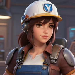 beautiful anime style digital painting portrait of engineer woman from team fortress 2 by valve, 4 k, 8 k, hd, high resolution, highly detailed, intricate detail, ultra realistic faces, digital art, trending on artstation, team fortress 2