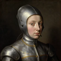 inquisition of beautiful face Jeanne d'Arc renaissance oil painting