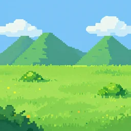 landscape pixel art,