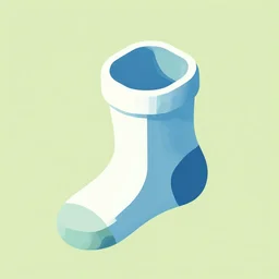 Building in a shape of sock, isometric photo