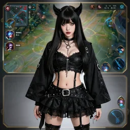 goth lulu from league of legends