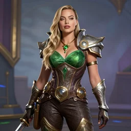 Margot Robbie as a league of legends character