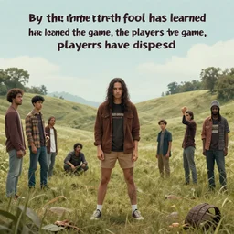 by the time the fool has learned the game, the players have dispersed