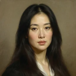 portrait of lucy liu, highly detailed painting by gaston bussiere, craig mullins, j. c. leyendecker 8 k