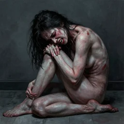 agony humanized by greg rutkowski