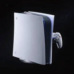 a playstation floating in space, detailed, realistic