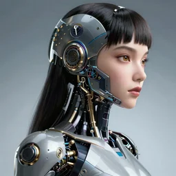 photo of a hyper detailed female android , intricate mechanisms, cinematic, award winning, dramatic, impressive, portrait