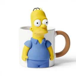 clay homer simpson mug