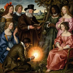 welder by lisa frank, by mahmoud sai, by malika agueznay, by paolo uccello, by pauline haynes, by pieter bruegel the elder, by pre - raphaelite brotherhood, by rene magritte, by sonia delaunay, by wangechi mutu, by wlop, by yoshitaka amano, visual novel