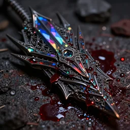 [PROTOTYPE], dark, bloody, prismatic, amazing, ultra detailed, tilt shift