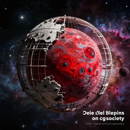 an unfinished dyson sphere surrounding an old red star. colourful nebula in the background. concept art by neil blevins, jorge jacinto, stephan martiniere. detailed space art, 4 k, matte raytraced image. cosmic horror, behance contest winner, trending on cg society, space engine