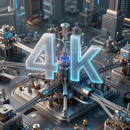 neuromorphic architecture is only way to get past the von newman machine bottlenecks, 4 k, hyperdetailed, surrealism