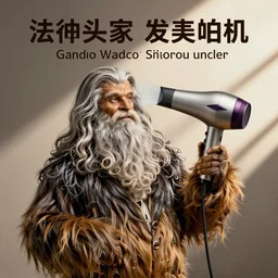 gandalf as chewbacca, shampoo hair dryer, hair dryer advertisement
