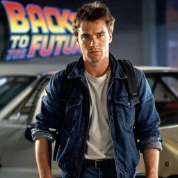colin farrell as Marty McFly in Back To The Future