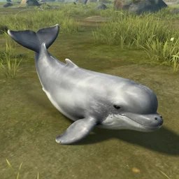 2 legged narwhal cow on land, ark survival evolved screenshot, unreal engine 5