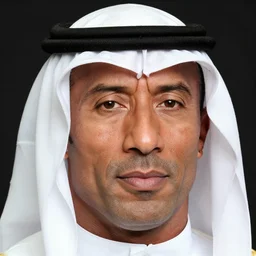 dwayne the rock johnson in!!! saudi qamis, 4 k, highly detailed face, detailed eyes