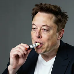 ! dream elon musk eating crayons, hyperealistic, 8 k uhd