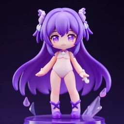 neon white video game!!!!!!!!, neon violet!!!!!!!!!!!!!!!!!!!!!!!!!!!!!!!!!!!!!!!!!!!, an ( ( ( ( ( anime ) ) ) ) ) nendoroid of neon violet, figurine, detailed product photo