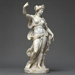 sculpture of persephone, goddess of the underworld, made by miguel angel, art station, concept art, carrara marble
