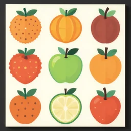 vector art panel for cnc plasma, laser, modern fruit-inspired design pattern